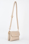 Women's Lilya Mink 2-Compartment Covered Small Size Zipper and Snap Closure Handbag and Shoulder Bag - 2