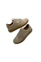 Men's Lace-Up Leather Nubuck Sand-Friendly Leather Stitched Rubber Sole Casual Shoes - 3