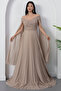 Strapless Neckline Pleated Tulle Dress Dmn0354 - 6