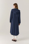 Hooded Buttoned Lace-Up Navy Blue Giy Çık 0019 - 5