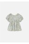 Baby Girl Patterned Short Sleeve Blouse Colorful 1105