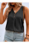 Women's strappy v-neck buttoned aerobin blouse