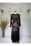 Women's New Season Kupra Fabric Crystal Dress
