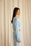 Naval Blue Crop Skirt Knitwear Set - 3
