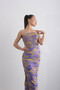 Strapless, Stretchy, Body-Fitting, Tulle Detailed, Slit Long Evening Dress - 2