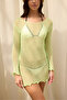 Lefkada Slim Green Mini Knitwear Dress - 7