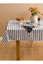 Lcw Home Gray Striped Tablecloth 140X180 cm - 2