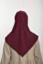Practical Hijab Sandy Shawl - Ready-To-Wear Turban Hijab Scarf Prayer Cover - Burgundy - 5