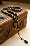 Yellow White Black Kuka Natural Stone Ankle Length System Tassel Rosary - 2