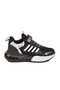 Black and White Velcro Mesh Boys' Sports Shoes - 2
