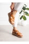 Valenra Tan Genuine Leather Women's Sandals - 4
