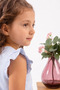 Girl's Star Printed Ruffle Detailed Skirt Set Stylish and Comfortable Daily Combination - 3
