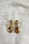أقراط على شكل فراشة مرصعة بالأحجار 4.5 سم. - 3
