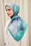 Velora Scarf Fog Pattern Patina Green 90X90 - 3