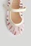 Floral Mesh Ballerina Shoes - 4
