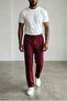 Men's burgundy oversized cima pattern modal jogger sweatpants - 5