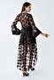 Women's Satin Lace Dowry Dressing Gown Nightgown Set 2410 - 4