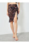 Floral Print Longline Top and Skirt with Thong Set - 6