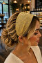 Yellow Lace Tulle Hairband Shaped Crown (11cm)