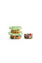Green 3-Piece Square Storage Container Set with Glass Lid - 3