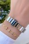 Special Series Steel Cord Women's Wristwatch Gold Silver Color with 2 Year Warranty Bracelet Gifted Hm4Bfc2 - 7