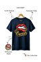 Queen Lip and Chain Printed 100% Cotton Regular Fit T-Shirt