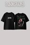 Tony Montana the World Is Yours Streetwear Style Back Printed Cotton Black Oversize T-Shirt