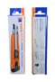LC-405 18mm Cutter Knife Pack of 2 LC-405 18mm Utility Cutter Knife Pack of 2 | One-Hand Safety Lock | Heavy Duty Snap-Off Blade | Orange Handle | Made in Japan - 4