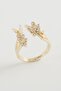 ILKESHOP خاتم زركون (225004) مرصع بالأحجار - أصفر