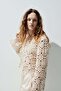Crochet-look hole-knit top - 2