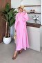 Tuğba Linen Skirt Set Pink - 2