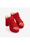 Women's Neolit ​​Sole Satin Platform Heeled Slippers 1141 - 3