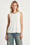 2-Pack Sleeveless Viscose Blouse Lrn0010 Brown White - 4