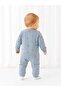 Isyis Baby Mushroom Patterned Snap Fastener Long Sleeve Jumpsuit - 2