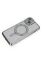 Ilkeshop New iPhone 13 Case Joke Simli Magneticsafe Case (151338) - Silver - 3