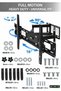 Tv Wall Mount Full Motion For 32-80 Inch TVs [Heavy Duty] Swivel & Tilt Wall Mount With Long Extension Arm (60–490mm) VESA 200x200 to 600x400, Holds Up to 65kg - Black - 2
