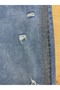 Plus Size Mom Cut Denim Women's Trousers with Side Stripe Detail - 6