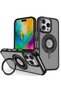 Ilkeshop iPhone 16 Pro Banza Magsafe Stand Cover (190221) - Black