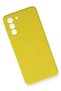 Ilkeshop New Galaxy S21 Fe Case Nano Inside Velvet Silicone (224012) - Yellow - 2