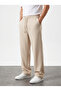 Men's Ribbed Comfortable Cut Summer Baggy Trousers - 2