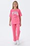 Girl's two-piece set, double yarn 100% cotton - 5