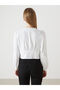 V-Neck Women's Blouse - 3