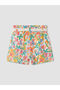 Ecru Floral Girls' Shorts and Belt - 3