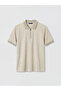Nevavm Men's Textured Polo Collar T-Shirt with a Difference - 5
