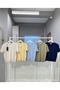 Women's V-Neck Mercerized Textured Knitwear T-Shirt Summer Basic Blouse - 4