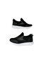 -Black-And-White Sports Shoes with Mesh and Elastic.