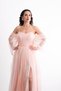 Spaghetti Straps, Romantic, Front Slit, Tulle, Princess Model Stylish Evening Dress - 3