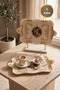 Hümay Italian Rosewood Presentation Tray, Cream 4 Pieces