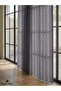 Anthracite Luxury Linen Textured 1/3 Regular Pleated Elegant Tulle Curtain |   Does Not Require Ironing |   Dolgun Pile |   Trending Product - 2
