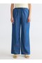 Vizyon New Season Elastic Waist Wideleg Women's Jean Trousers - 2